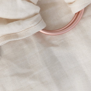 pearl + rose gold  |  ring sling baby carrier