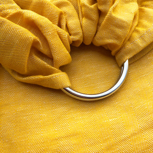 sun + silver  |  ring sling baby carrier